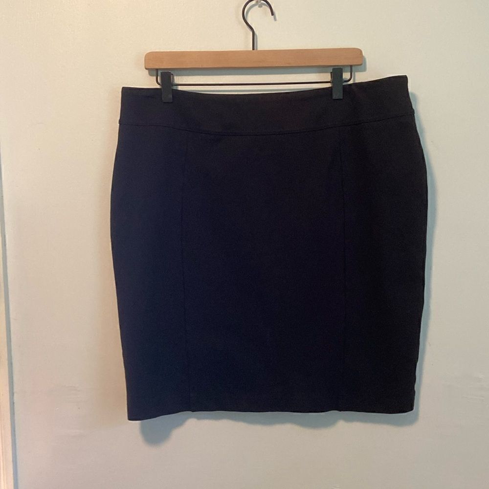 Betabrand Black Power Down Pencil Skirt Size 2XL
